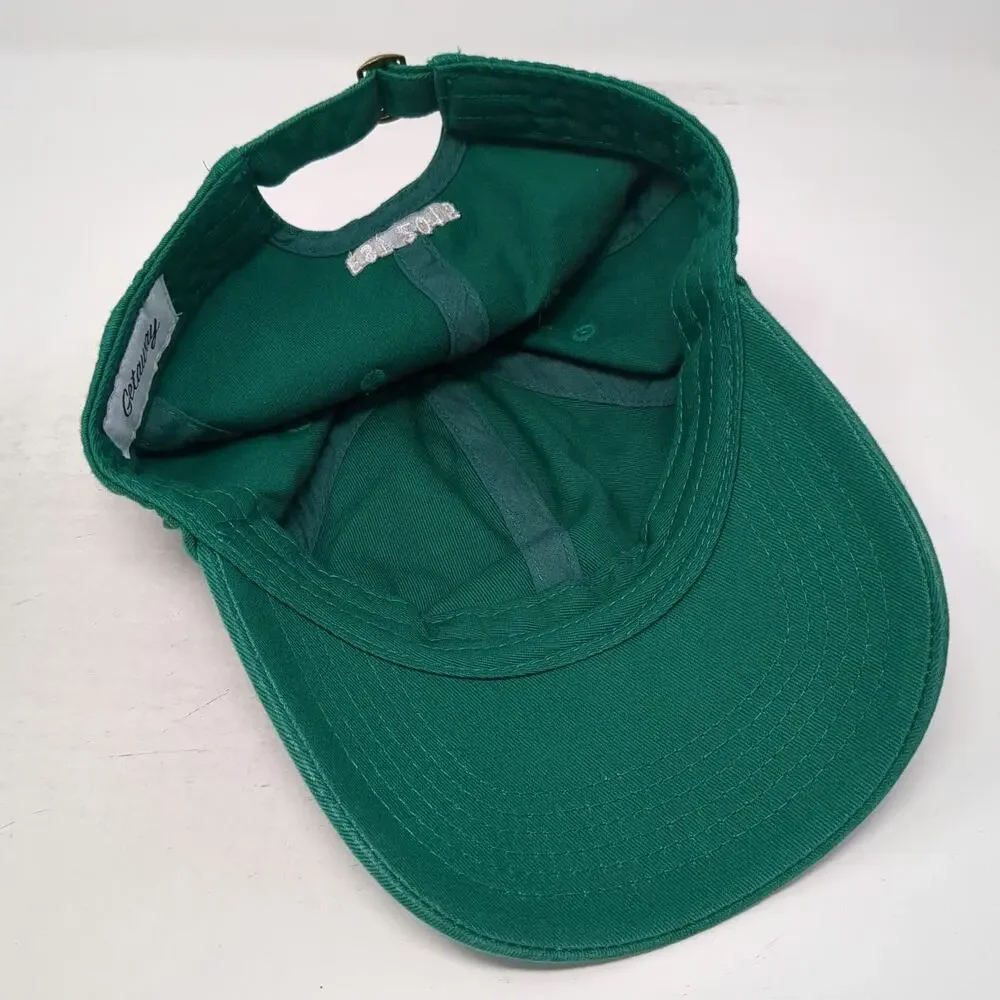 Getaway Baseball Cap Green One Size Slideback Hat EST 2015 Cotton Unstructured